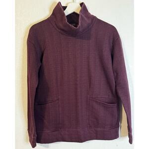 Columbia‎ Women's Cowl Neck Sweat Shirt Size S Maroon
